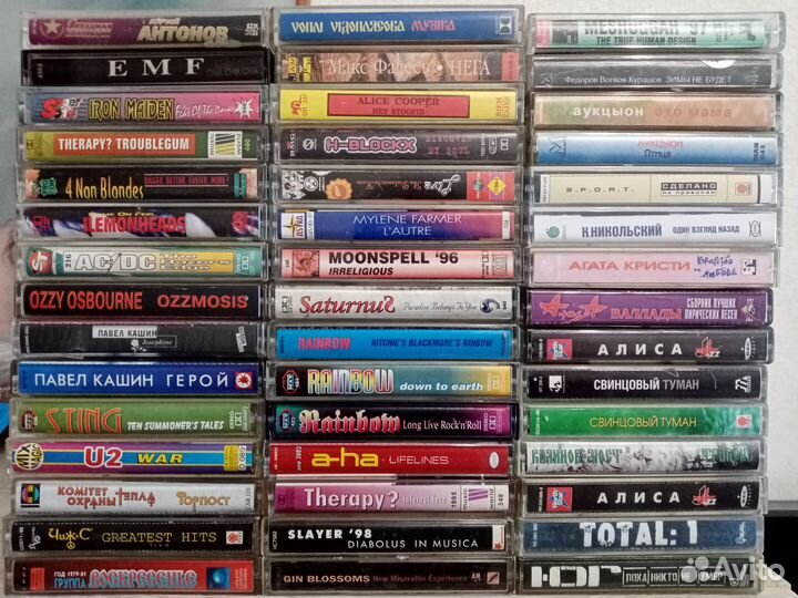 Кассеты. Rock, Metal, punk, Grunge, Alternative