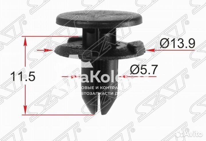 Клипса крепежная nissan/infiniti (1 шт.)