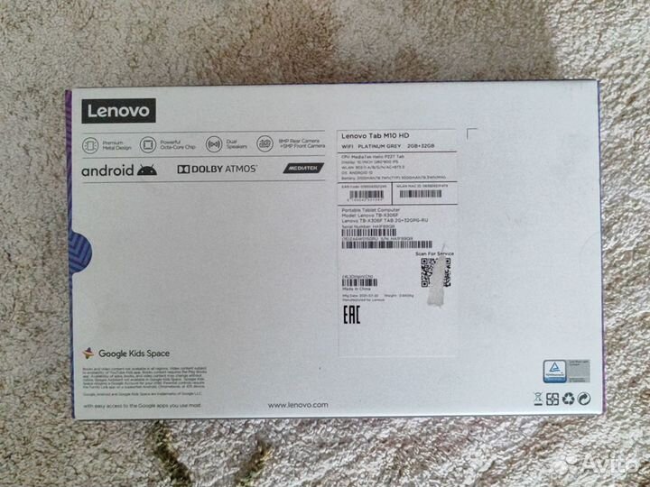 Планшет Lenovo tab m10 hd