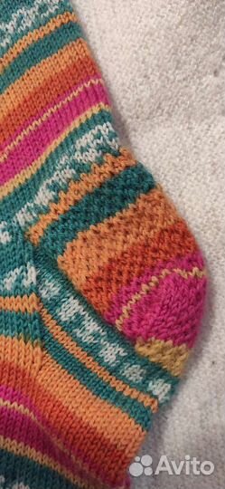 Носки шерстяные вязанные ручная работа