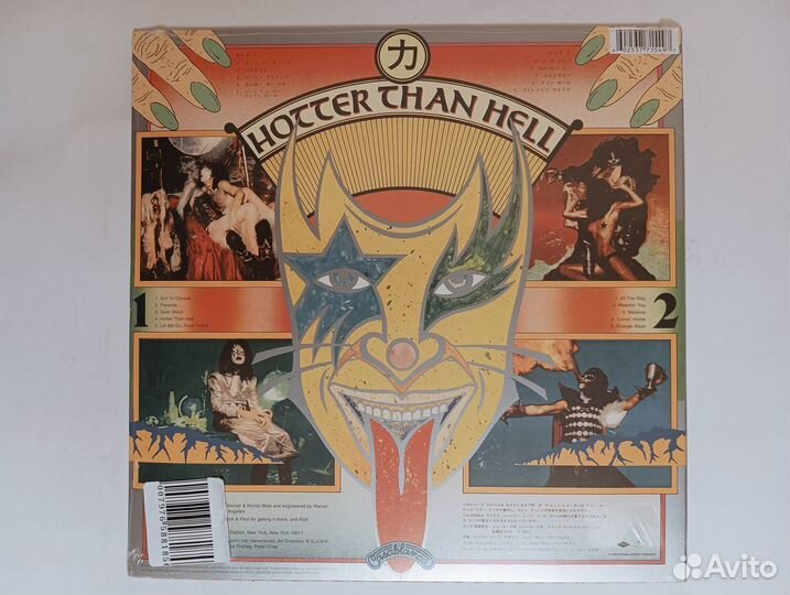 LP Kiss - Hotter Than Hell EU 1974 (2014) новый