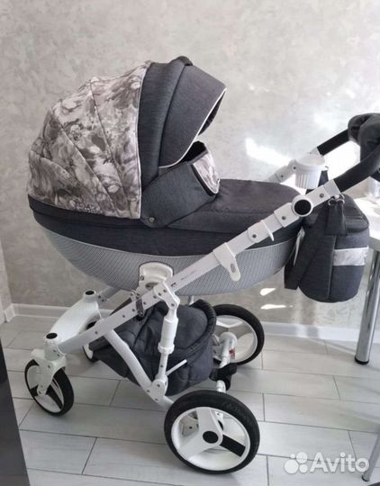 Коляска 2 в 1 Adamex Monte carbon