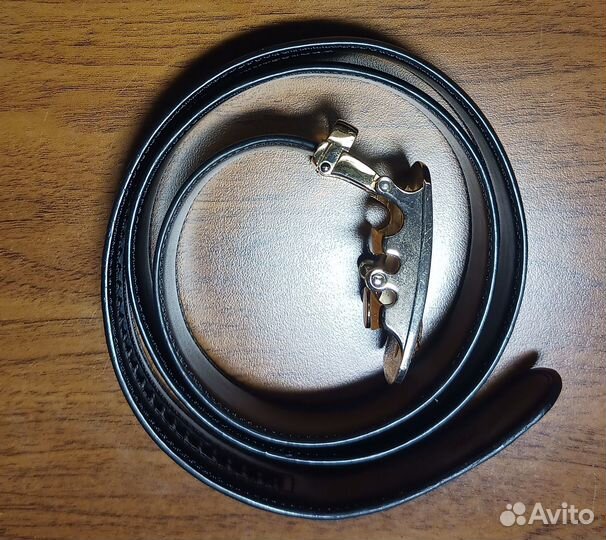 Мужской ремень Дракон пряжка автомат пресс кожа