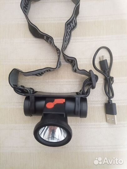 Налобный фонарик светодиодный