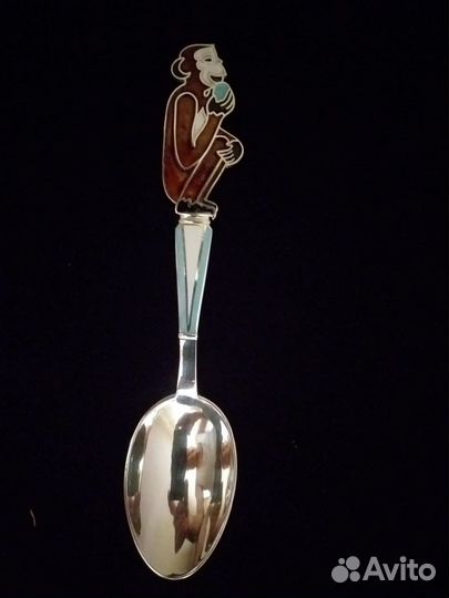 Детская серебряная ложка