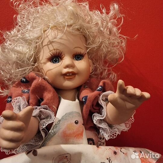 Кукла фарфоровая редкая немецкая 40х гг