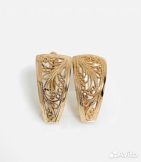 Золотые серьги