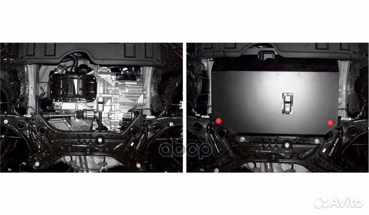 Защита картера и кпп с крепежом mitsubishi: colt