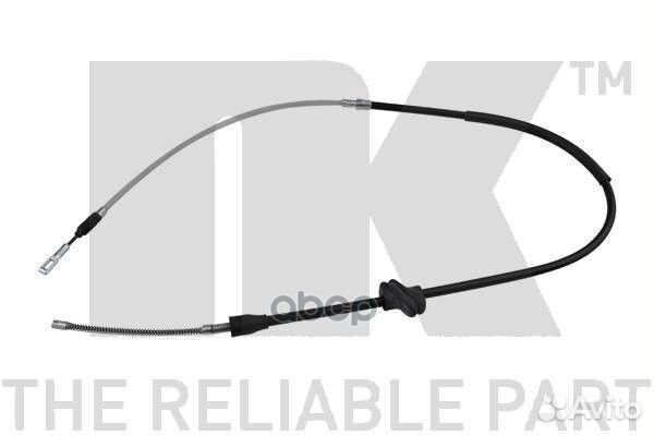 Трос ручного тормоза audi 100 90-94 задний (бар