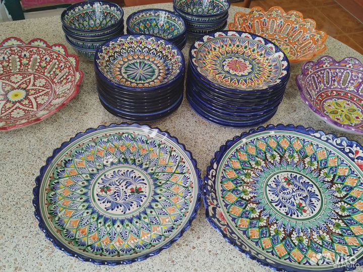Ляганы, чайные наборы, узбекская посуда