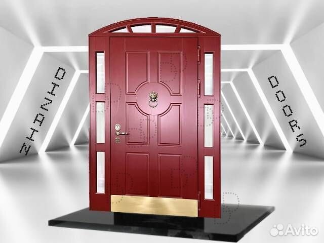 Арочная входная дверь для улицы