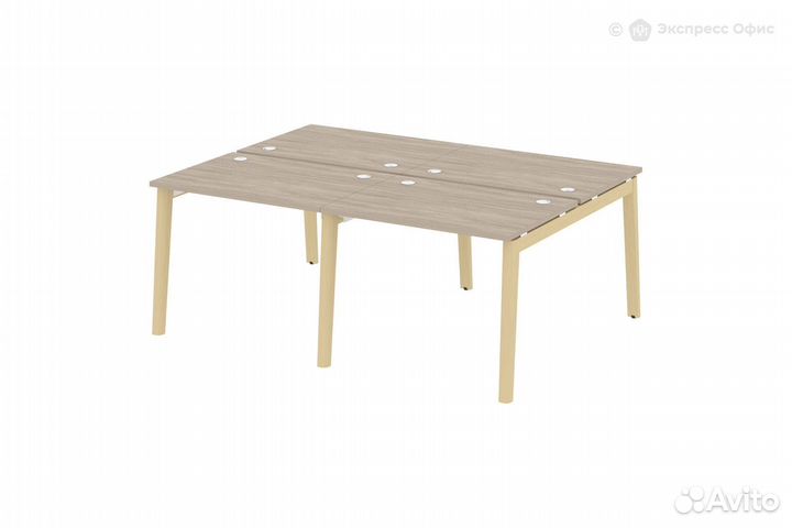 Стол-бенч двойной на деревянных опорах Onix wood O