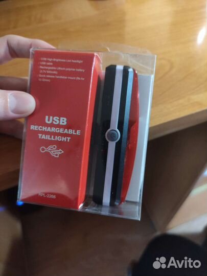 Фонарь для велосипеда задний красный