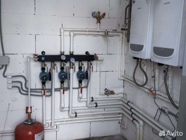 Монтаж систем отопления и водоснабжение