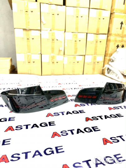 Задние фонари BMW F10 стиль GTS тонированные