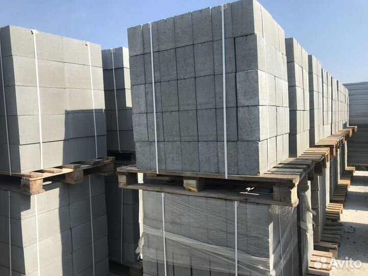 Блоки бетонные стеновые 188*190*390 мм