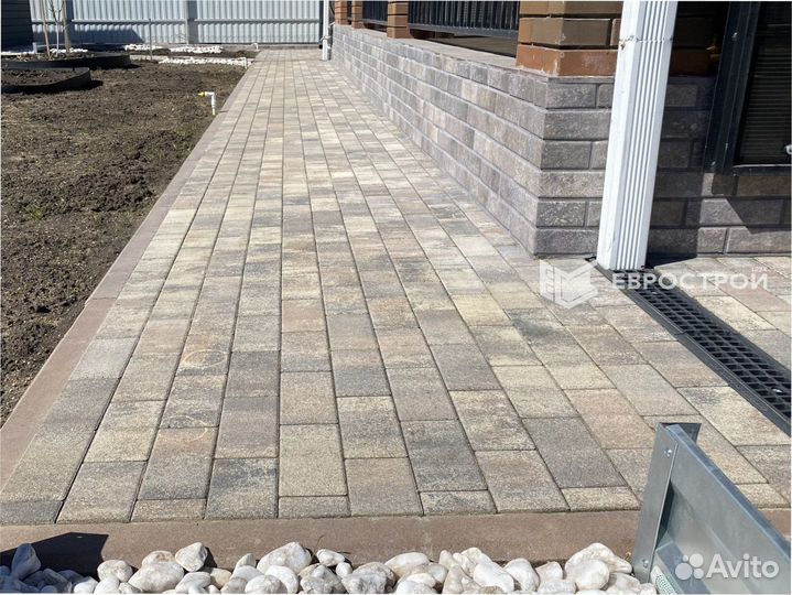 Тротуарная плитка, брусчатка, бордюры, газонная решетка