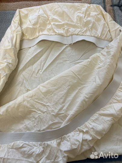 Простынь овальная на резинке детская