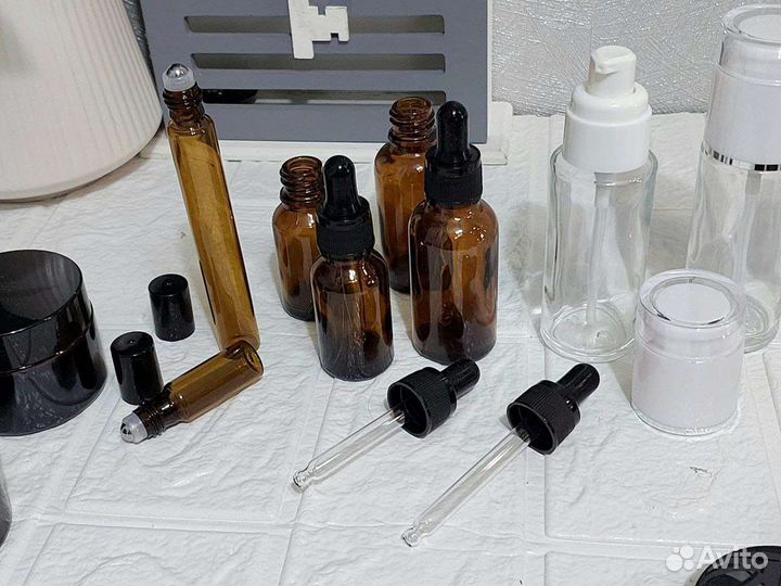 Контейнер для косметики поездка отпуск стекло тара