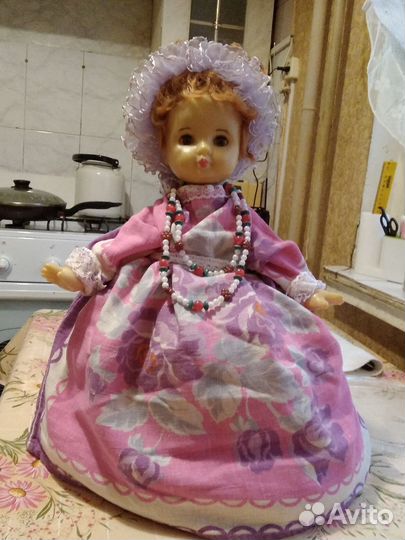 Кукла грелка на чайник СССР