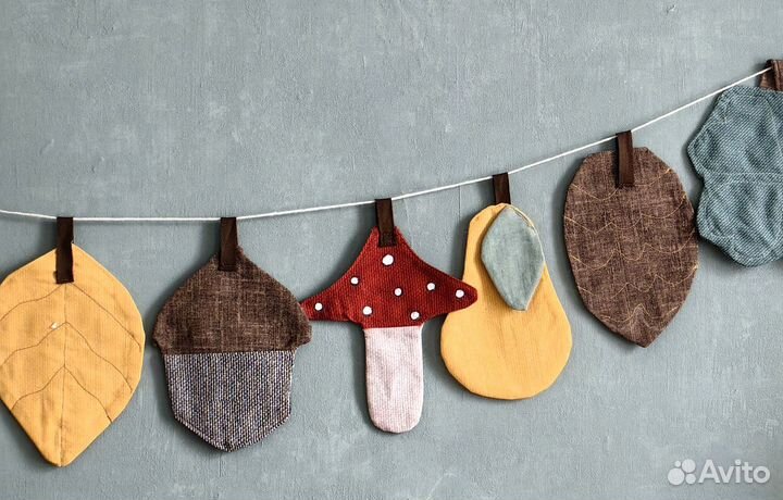 Гирлянда в детскую, настенный декор