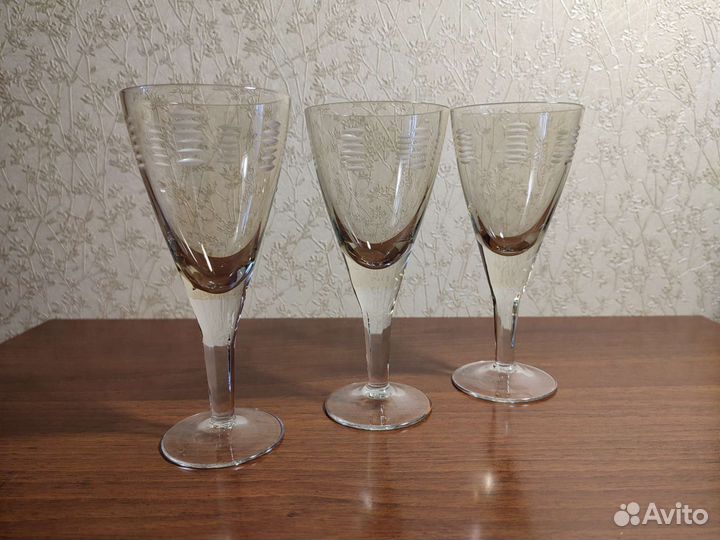 Фужеры СССР стекло