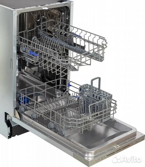 Встраиваемая посудомоечная машина maunfeld MLP-08S, узкая, ширина 44.5см, 9 комплектов