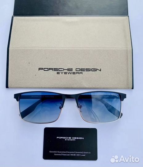 Очки porsche design голубые металлические