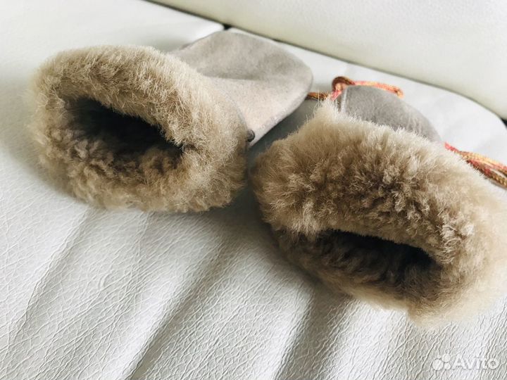 Рукавицы варежки д/малыша,мех