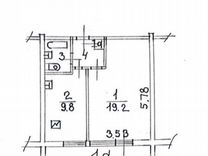 1-к. квартира, 37,8 м², 9/16 эт.