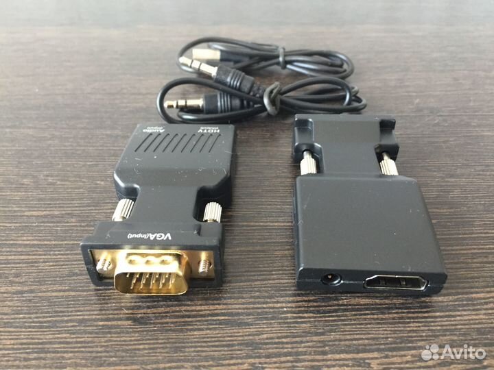 Переходник VGA - hdmi+AUX+microUSB