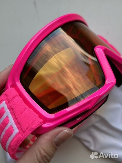 Очки горнолыжные salice оранжевые и розовые