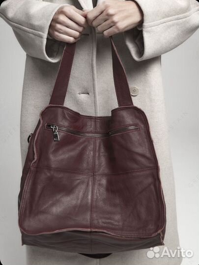 Сумка натуральная кожа стиль бохо