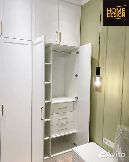 Шкаф распашной с фрезеровкой