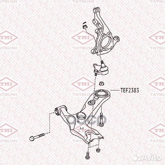Сайлентблок TEF2383 tatsumi