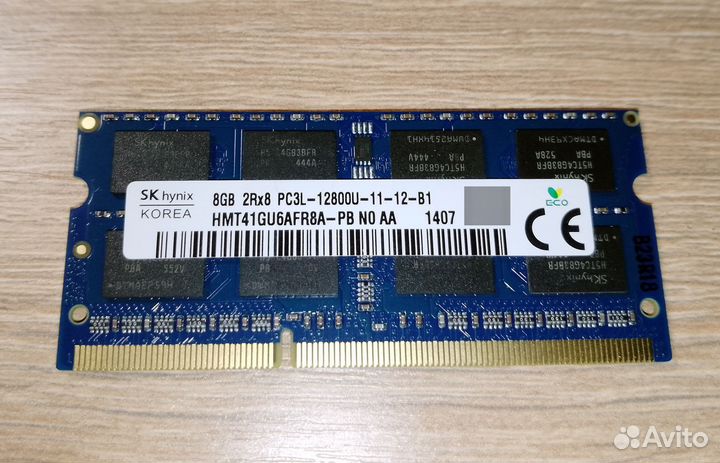 Оперативная память DDR3L 8 Гб для ноутбука