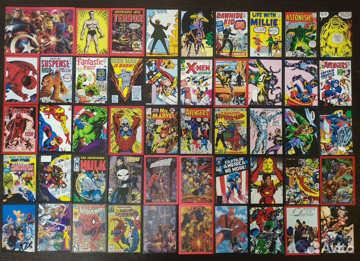 Марвел 80 лет наклейки 85шт.+альбом. Лот 6