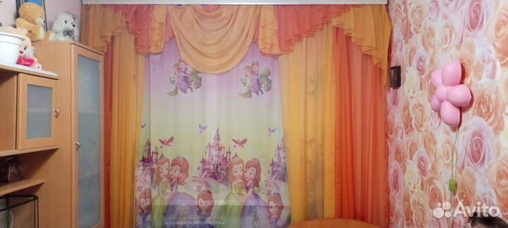 Шторы с ламбрекеном и тюль бу