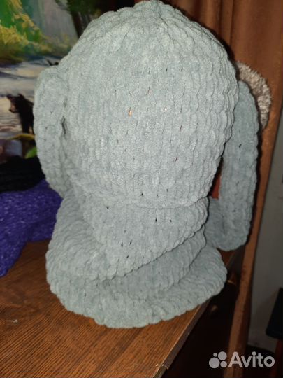 Балаклава вязаная женская