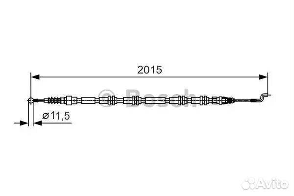 Трос стояночного тормоза volkswagen transporter T5