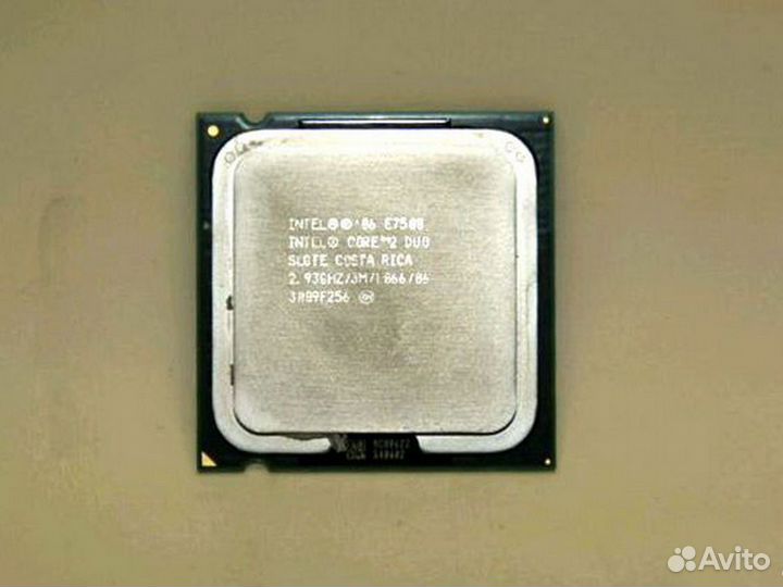 Процессор Intel core 2 duo E7500 s775