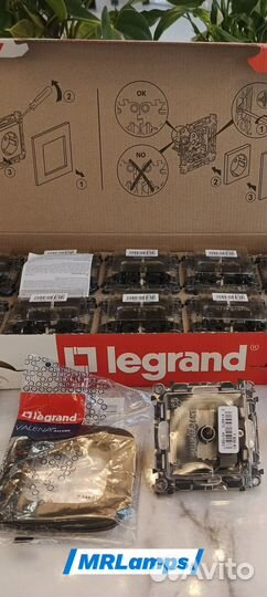 Розетки и выключатели 220в Legrand Valena (Оригина