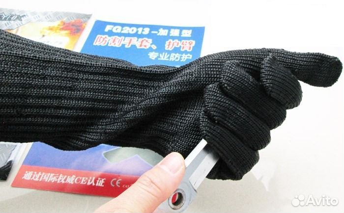 Перчатки кевларовые с предплечьем