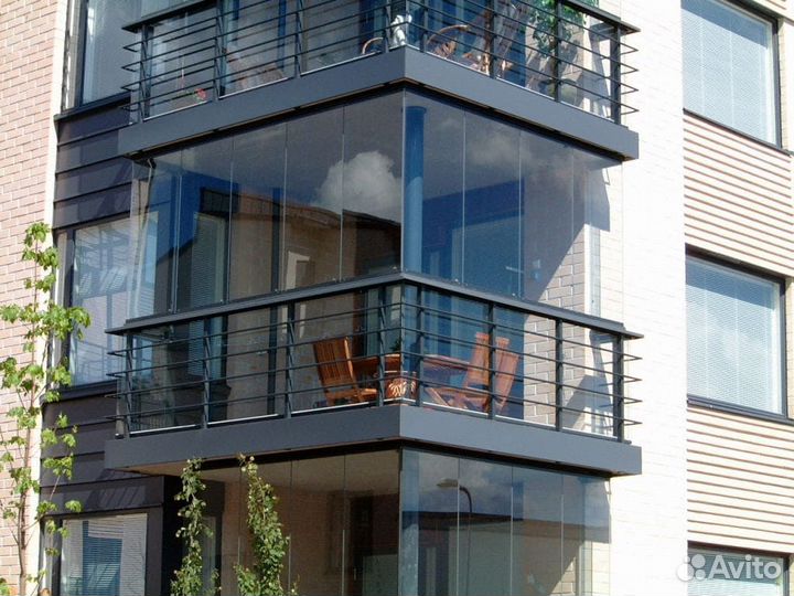 Остекление отделка лоджий, балконов под ключ