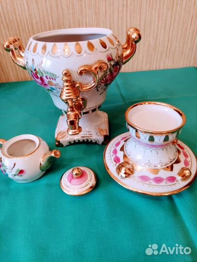 Самовар фарфоровый коллекционный 
