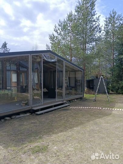 Мягкие окна на беседку. Гибкие окна