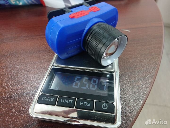 Налобный аккумуляторный фонарь (zoom/USB) 3 режима