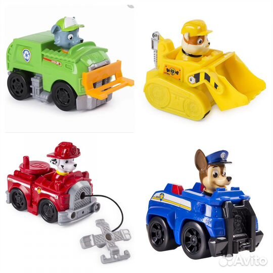 Щенячий патруль 4шт+книжка+растяжка