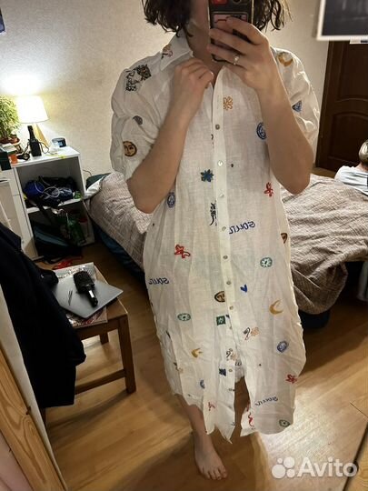 Платье рубашка летнее