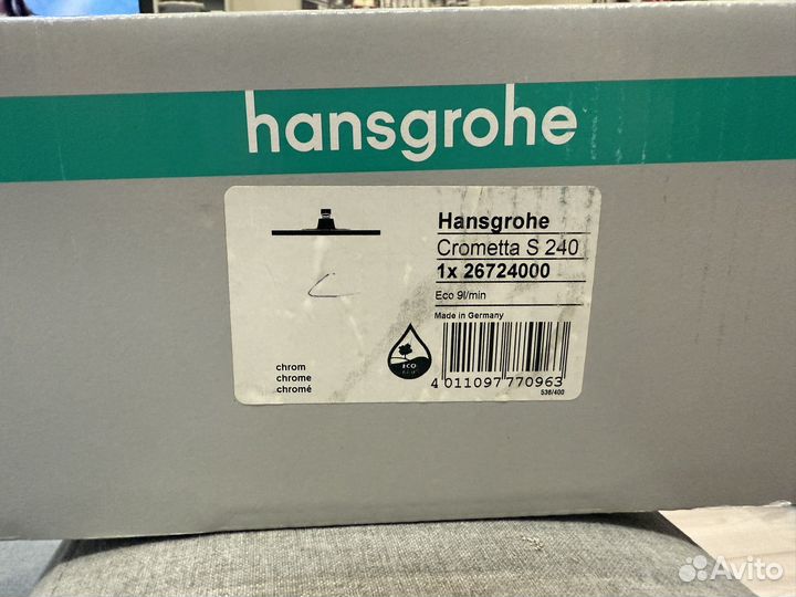 Лейка для тропического душа Hansgrohe S 240